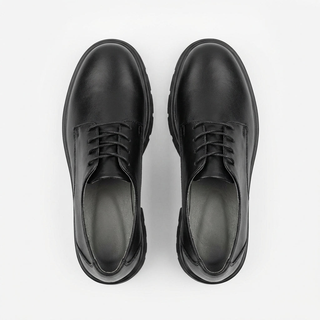 Pantofi dama negri, Diana - 108, din piele naturala - Paul Style