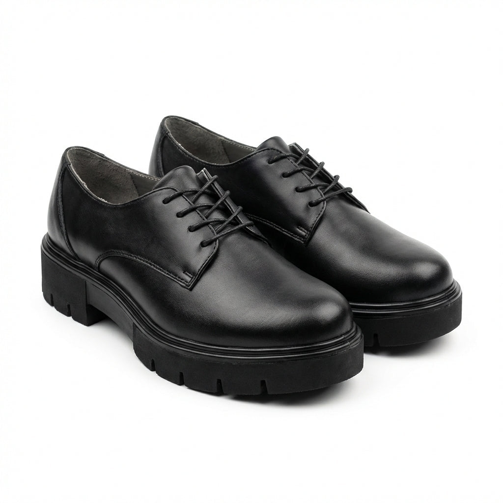 Pantofi dama negri, Diana - 108, din piele naturala - Paul Style