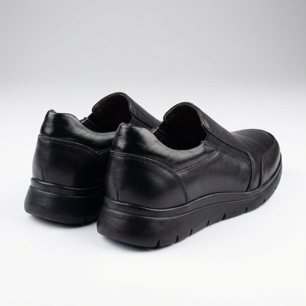 Pantofi damă piele naturală, negri, Namib - 205 - Paul Style