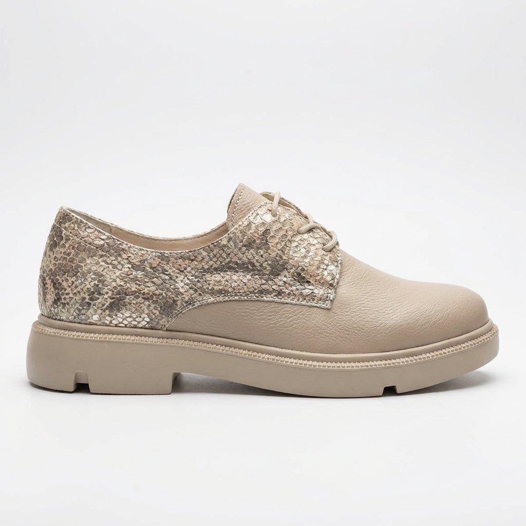 Pantofi damă piele naturală,Norocos - 229 ,bej - Paul Style