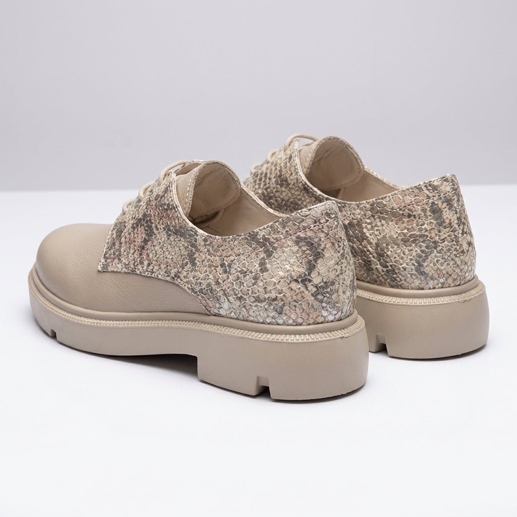 Pantofi damă piele naturală,Norocos - 229 ,bej - Paul Style