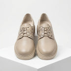 Pantofi damă piele naturală,Norocos - 229 ,bej - Paul Style