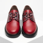 Pantofi dama rosu, Norocos - 213, din piele naturala - Paul Style