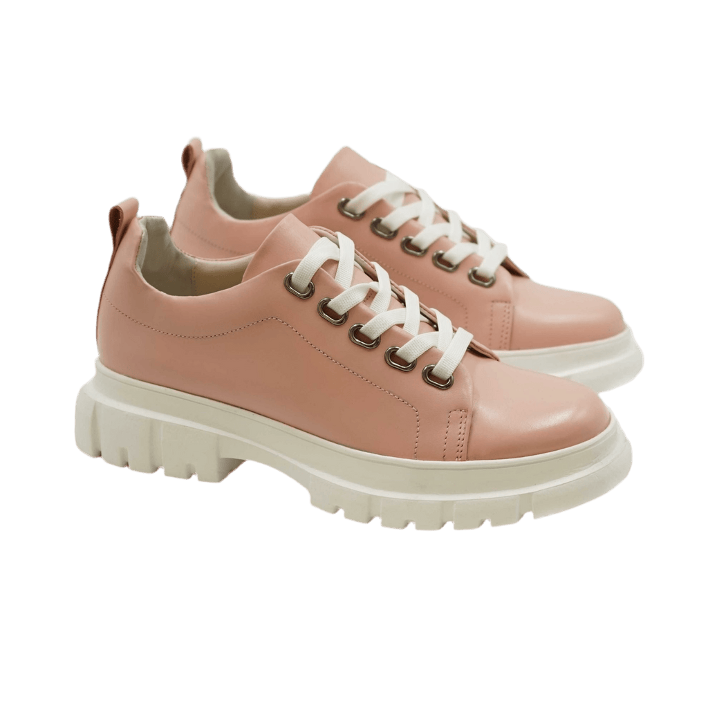 Pantofi dama sport, 133, din piele naturala roz - Paul Style