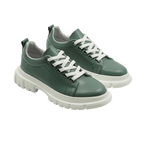 Pantofi dama sport, 133, din piele naturala verde - Paul Style