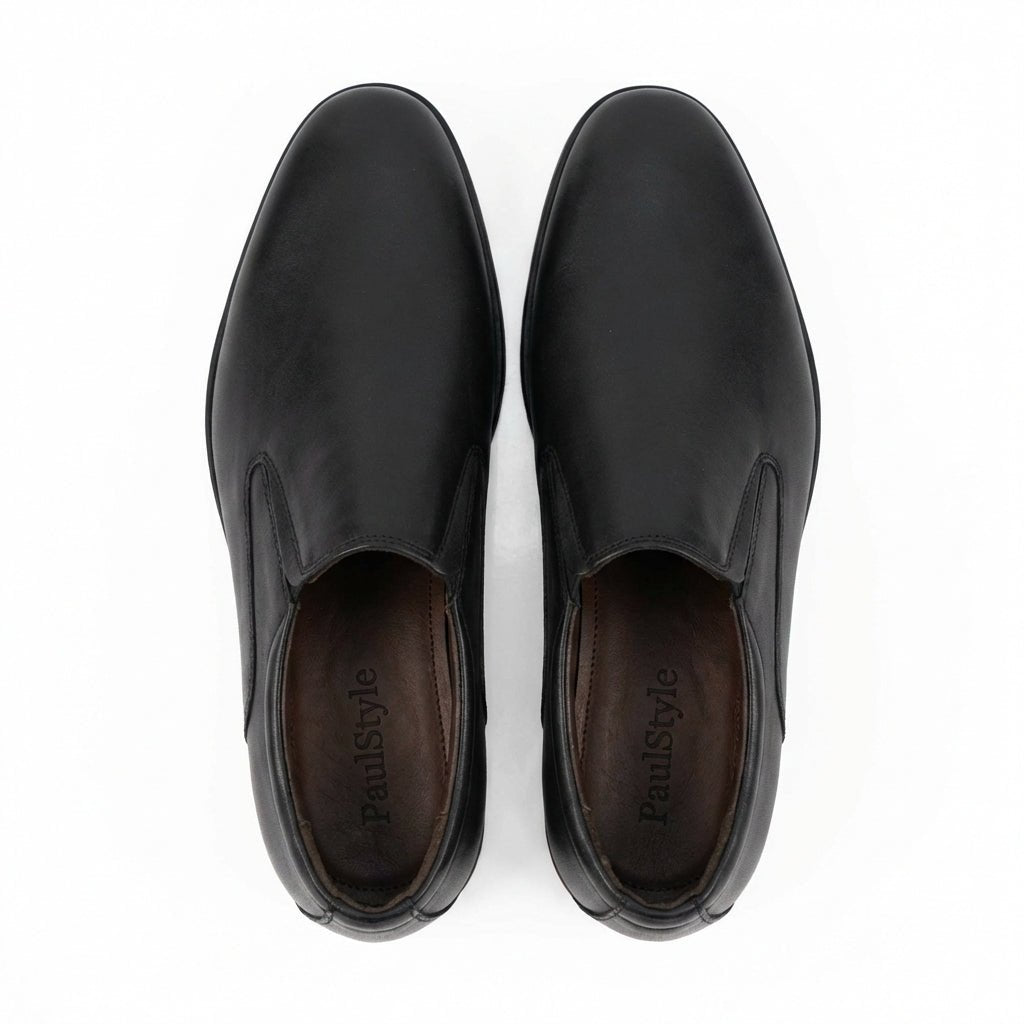 Pantofi eleganti barbati, 300, din piele naturala Negru - Paul Style