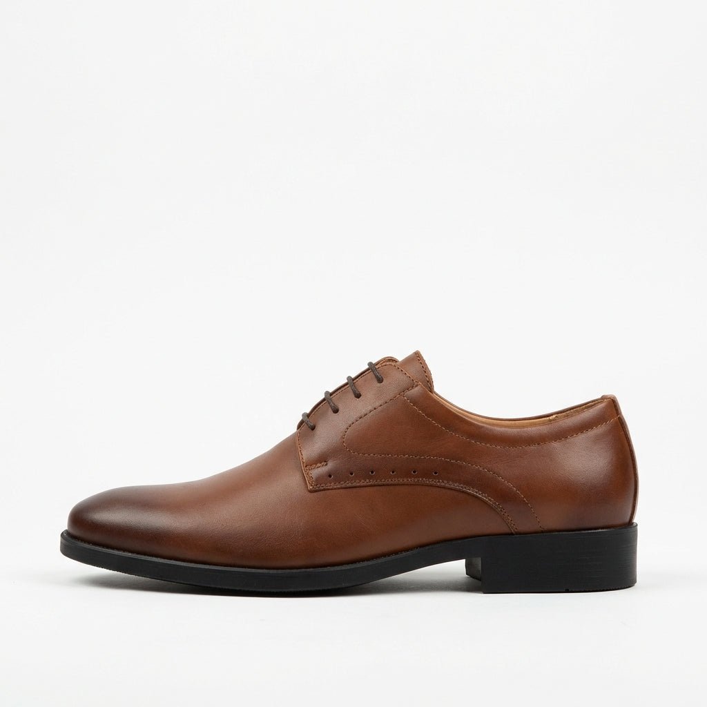 Pantofi eleganti barbati, 308, din piele naturala Maro - Paul Style