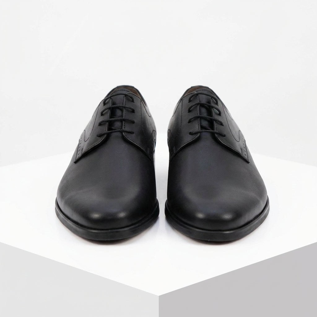 Pantofi eleganti barbati, 308, din piele naturala Negru - Paul Style