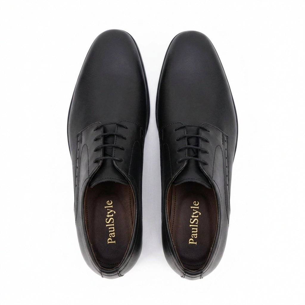 Pantofi eleganti barbati, 308, din piele naturala Negru - Paul Style