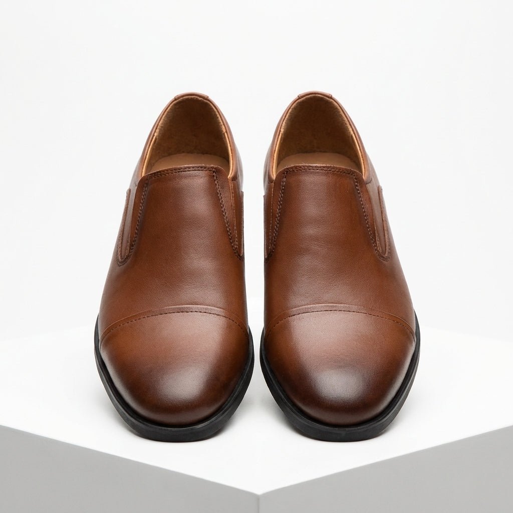 Pantofi eleganti barbati din piele naturală 301 Maro - Paul Style