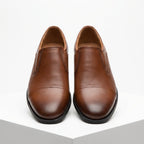 Pantofi eleganti barbati din piele naturală 301 Maro - Paul Style