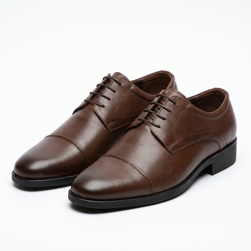 Pantofi eleganti barbati din piele naturală 309 Maro - Paul Style