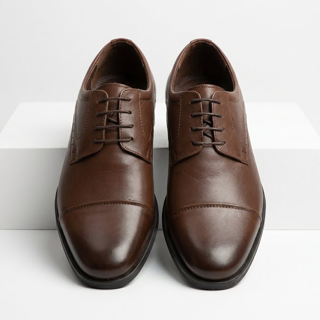 Pantofi eleganti barbati din piele naturală 309 Maro - Paul Style