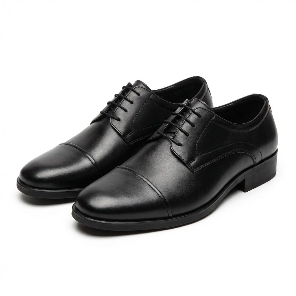 Pantofi eleganti barbati din piele naturală 309 Negru - Paul Style
