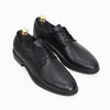 Elegant men's shoes made of genuine leather 364 BLACK / BROWN