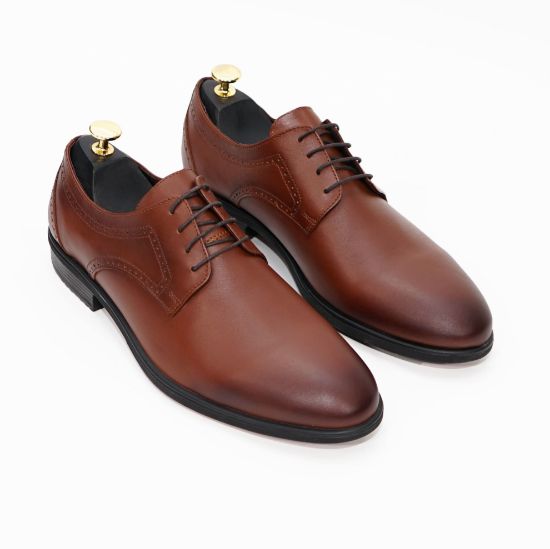 Pantofi eleganti barbati din piele naturală 364 NEGRU / MARO - Paul Style