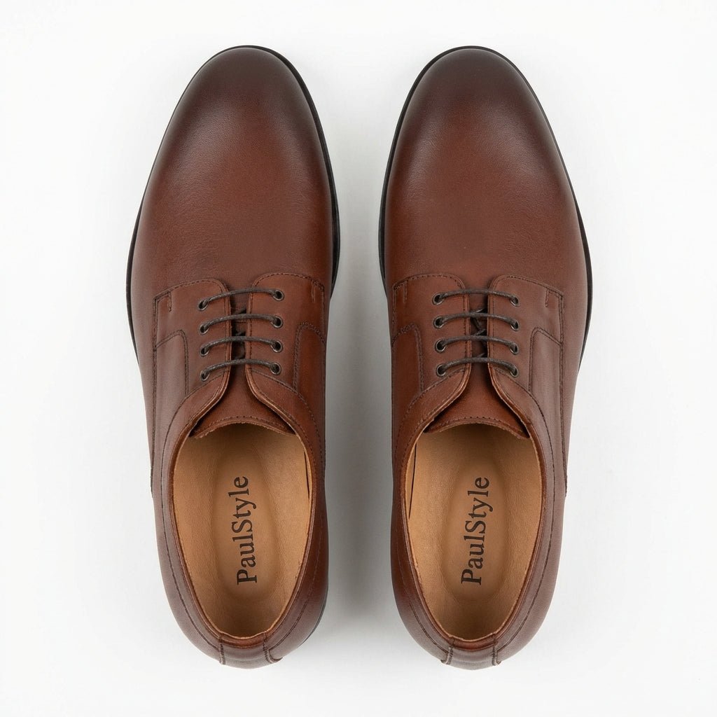 Pantofi eleganti barbati din piele naturală 366 maro - Paul Style