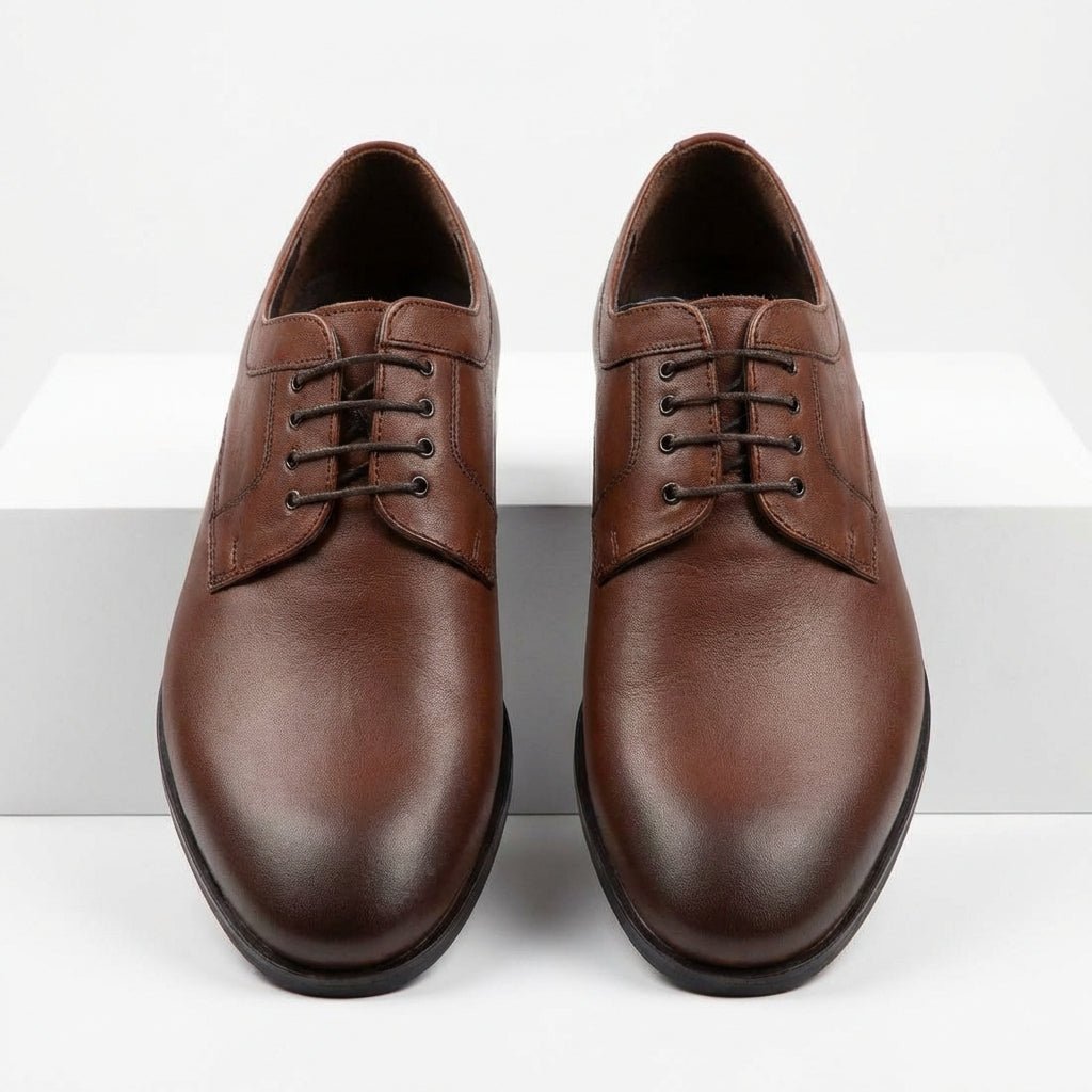 Pantofi eleganti barbati din piele naturală 366 maro - Paul Style