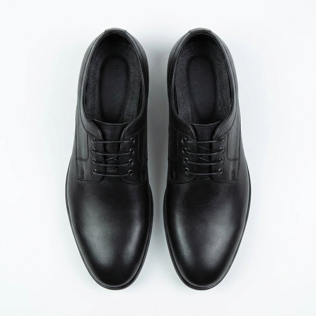 Pantofi eleganti barbati din piele naturală 366 negru - Paul Style