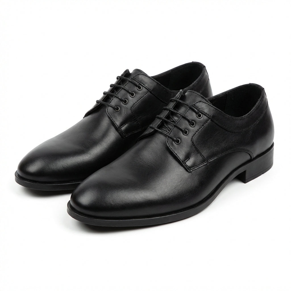 Pantofi eleganti barbati din piele naturală 366 negru - Paul Style