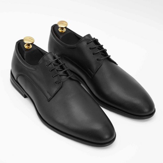 Pantofi eleganti barbati din piele naturală 390 Negru / Maro - Paul Style