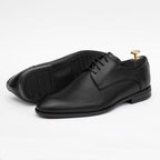 Pantofi eleganti barbati din piele naturală 390 Negru / Maro - Paul Style