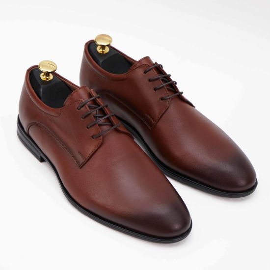 Pantofi eleganti barbati din piele naturală 390 Negru / Maro - Paul Style