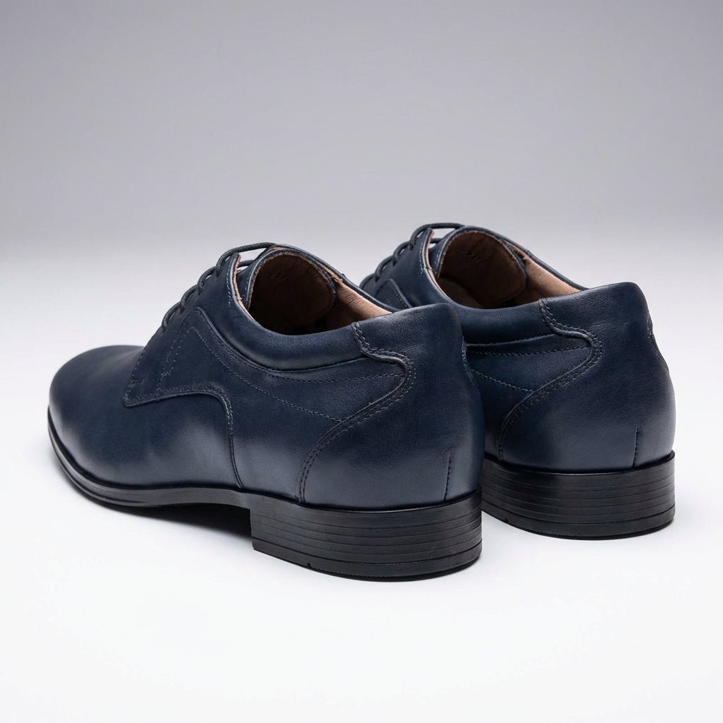 Pantofi eleganti barbati din piele naturală, A - 114, bleumarin - Paul Style