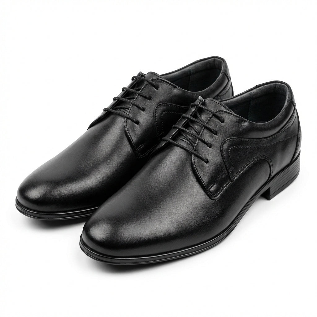 Pantofi eleganti barbati din piele naturală, A - 114, negru - Paul Style
