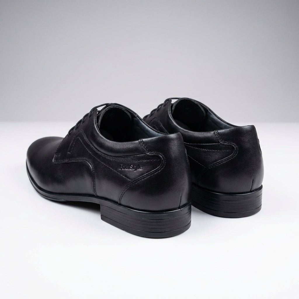 Pantofi eleganti barbati din piele naturală, A - 114, negru - Paul Style