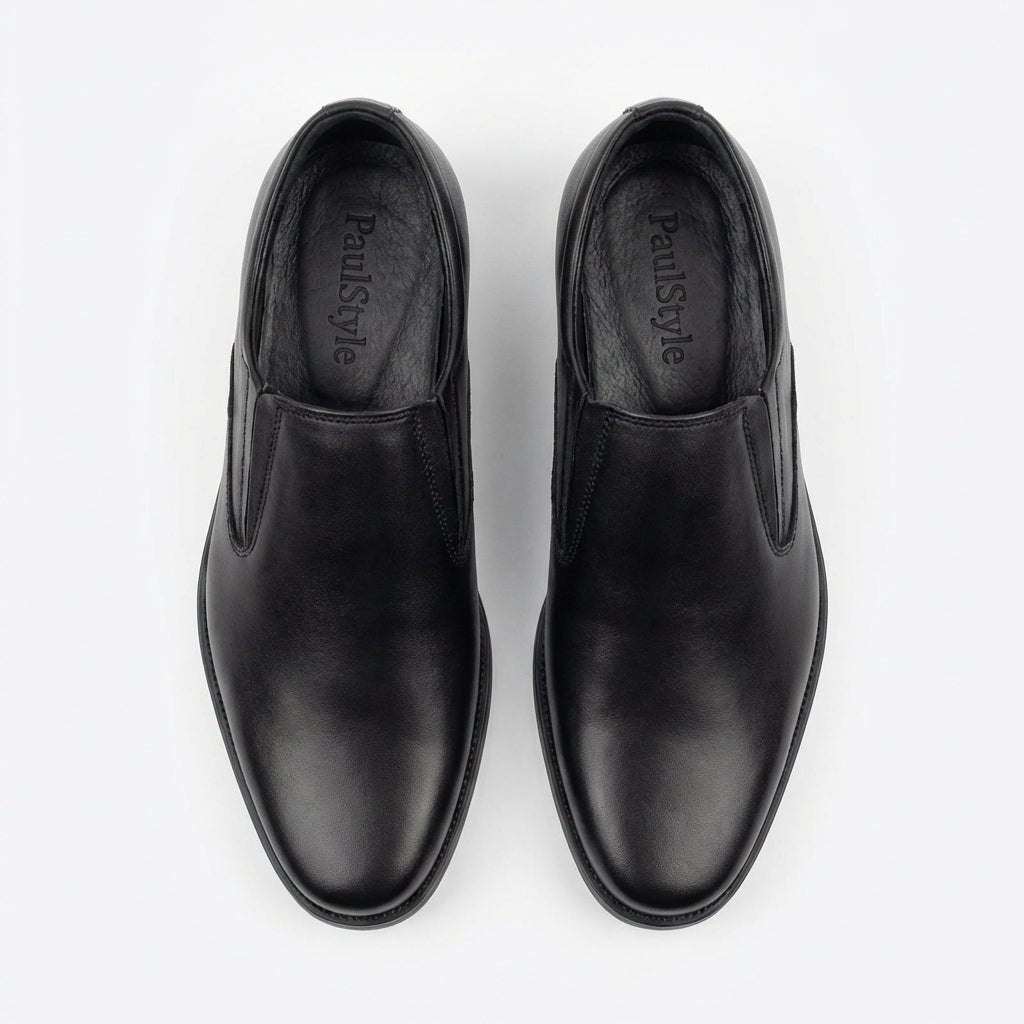 Pantofi eleganti barbati din piele naturală, A - 181, Negru - Paul Style