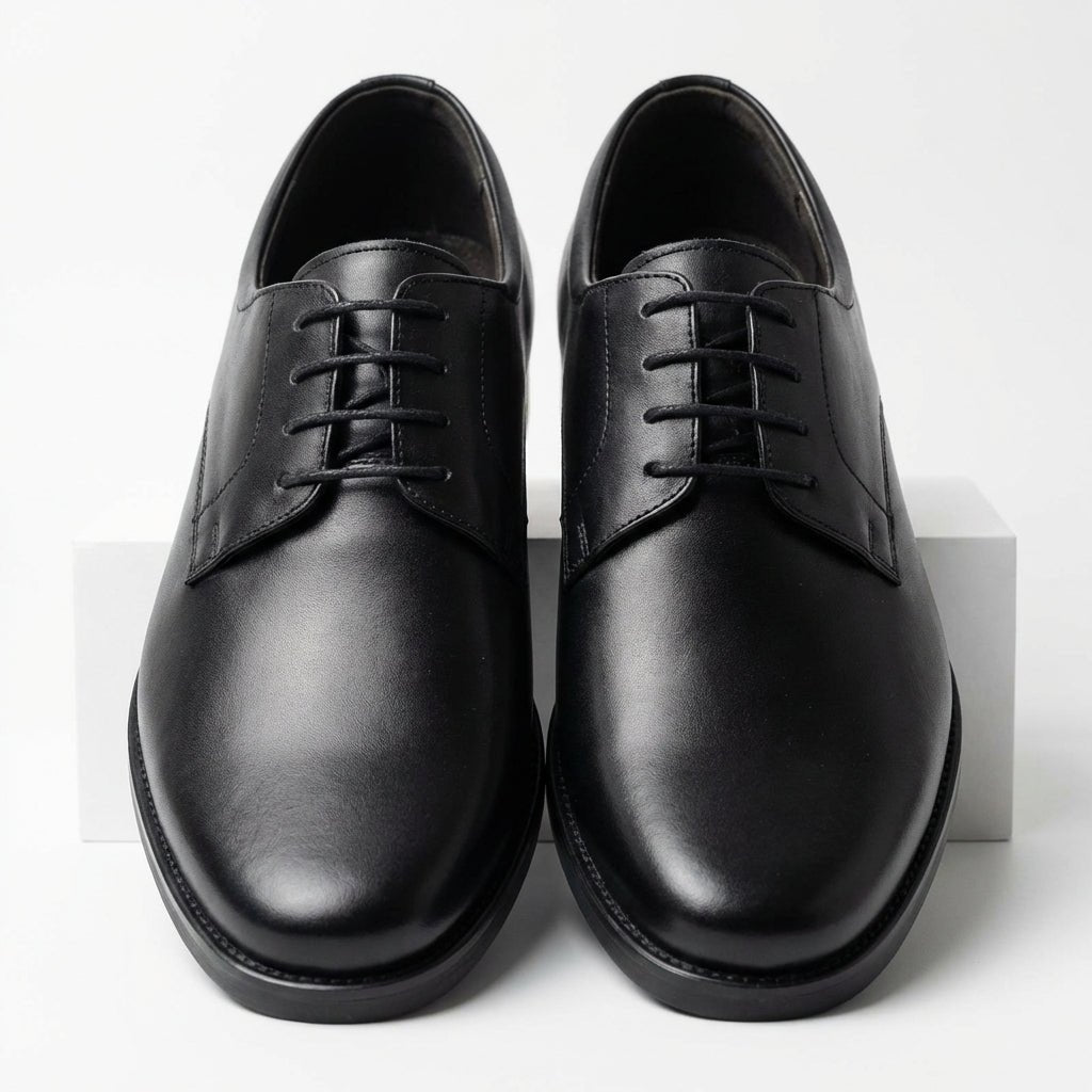 Pantofi eleganti barbati din piele naturală, A - 184 - 2, negru - Paul Style