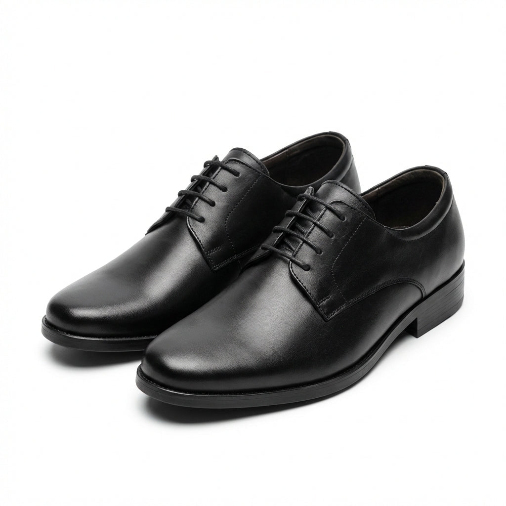 Pantofi eleganti barbati din piele naturală, A - 184 - 2, negru - Paul Style