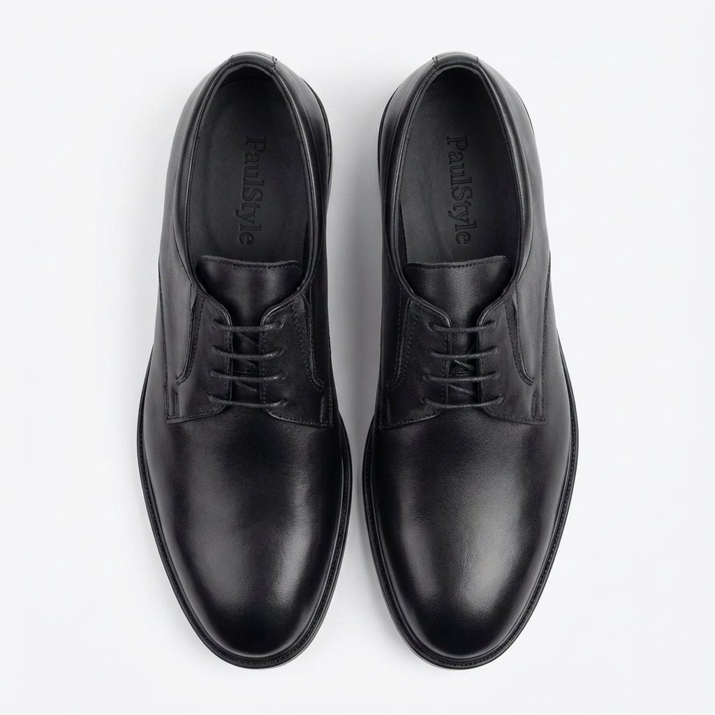 Pantofi eleganti barbati din piele naturală ,A - 185,maro - inchis390 - Paul Style