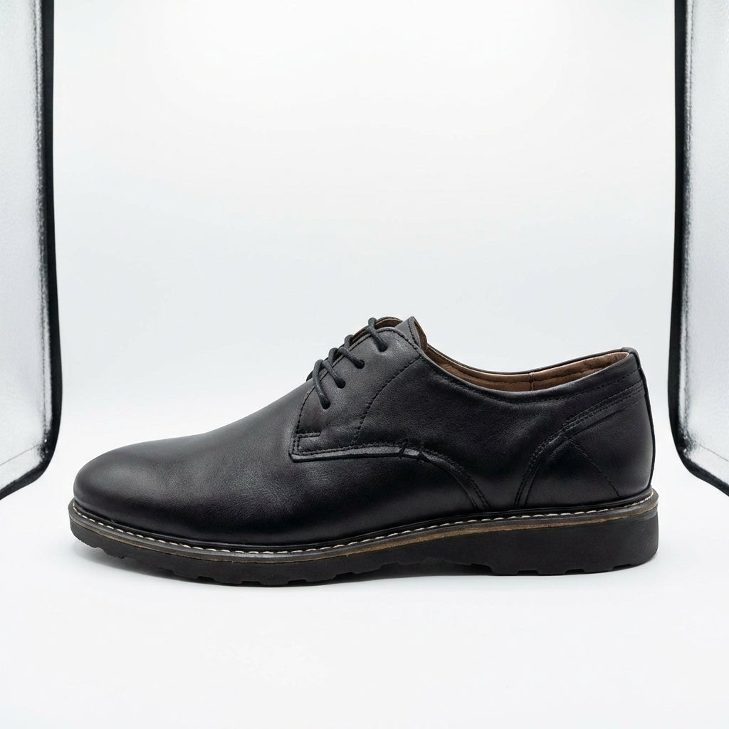 Pantofi eleganti barbati din piele naturală, A - 21163, Negru - Paul Style