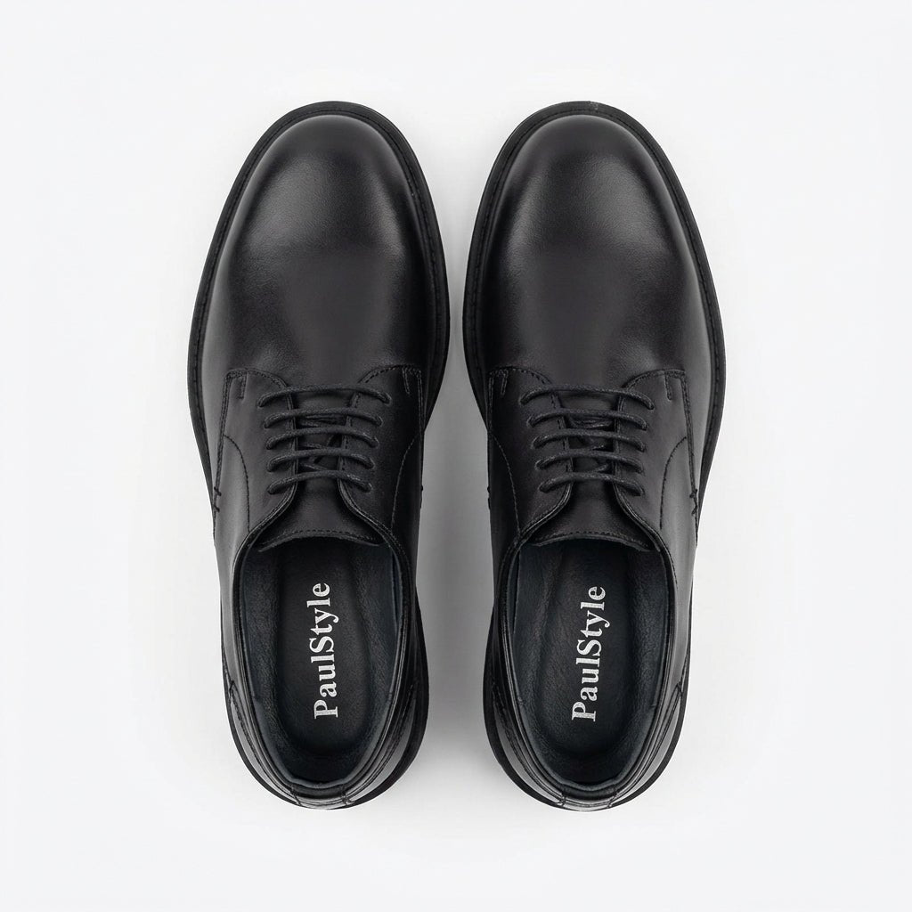 Pantofi eleganti barbati din piele naturală, A - 2117, Negru - Paul Style