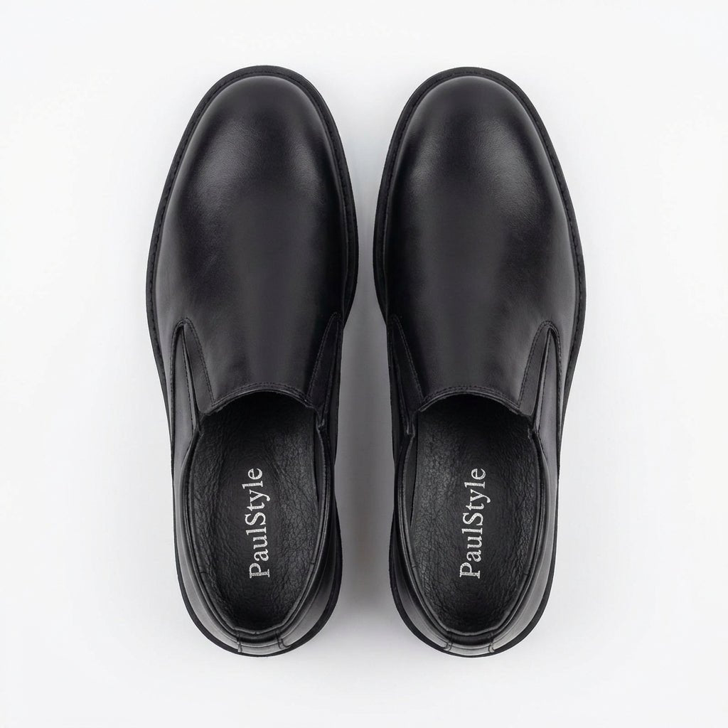 Pantofi eleganti barbati din piele naturală, A - 2118, Negru - Paul Style