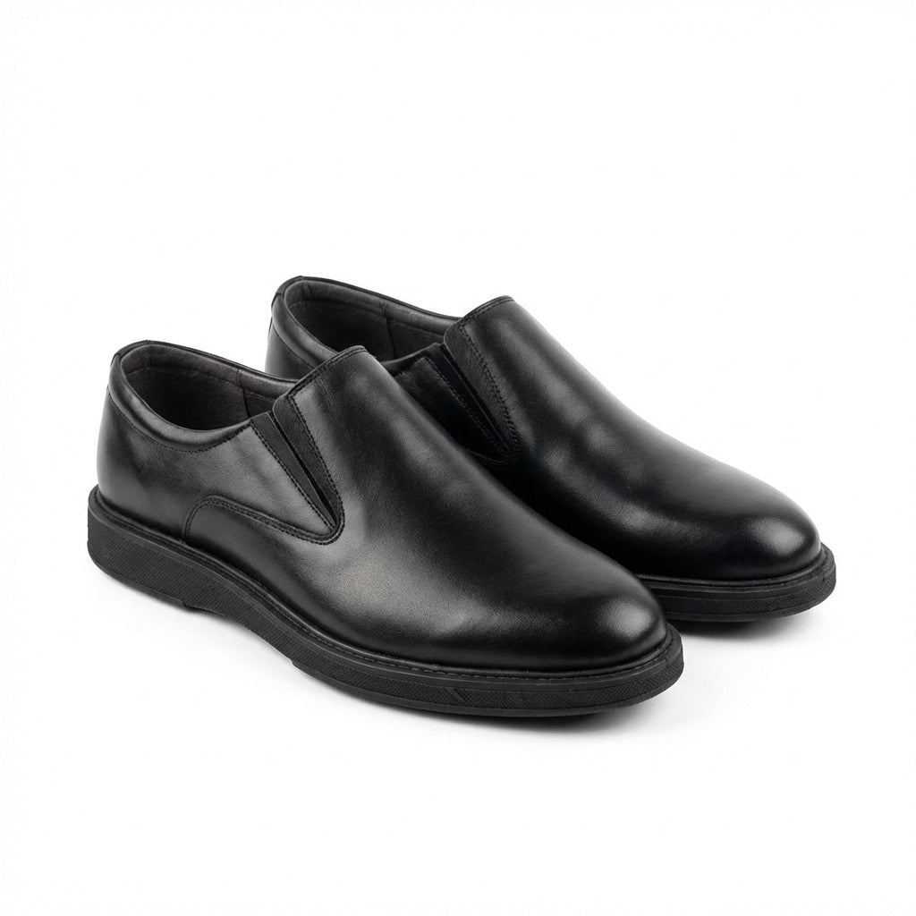Pantofi eleganti barbati din piele naturală, A - 2118, Negru - Paul Style