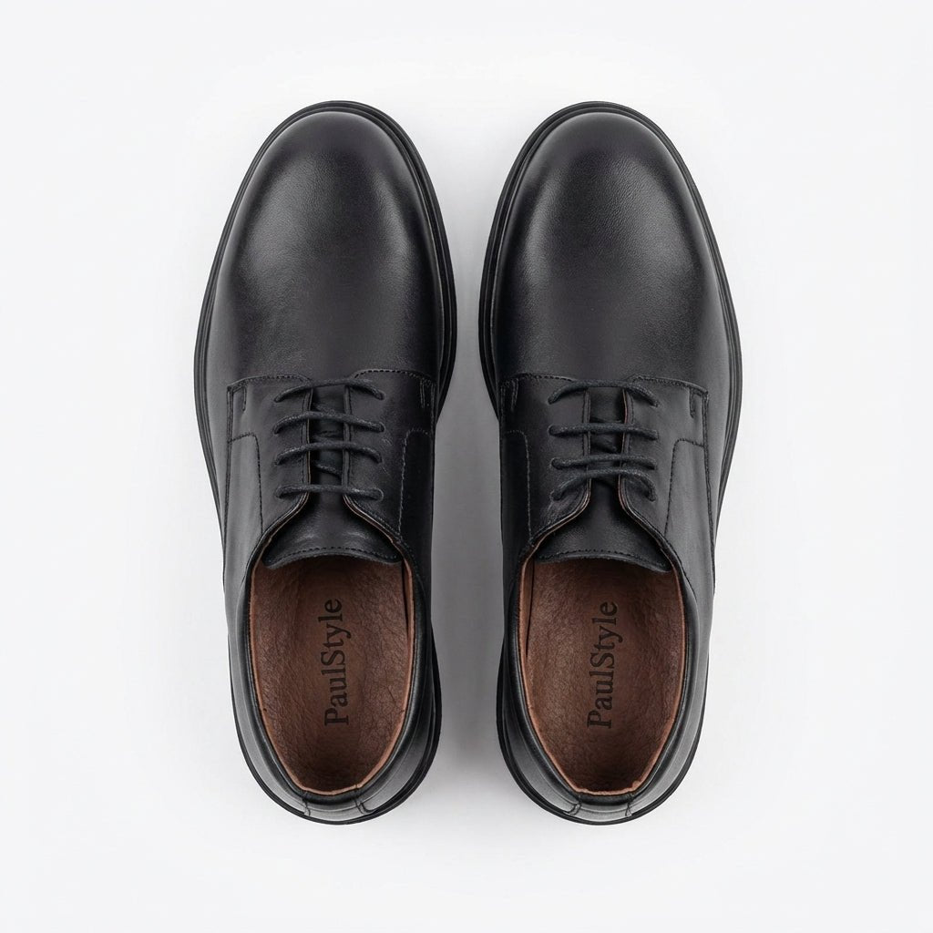 Pantofi eleganti barbati din piele naturală, A - 994, negru - Paul Style