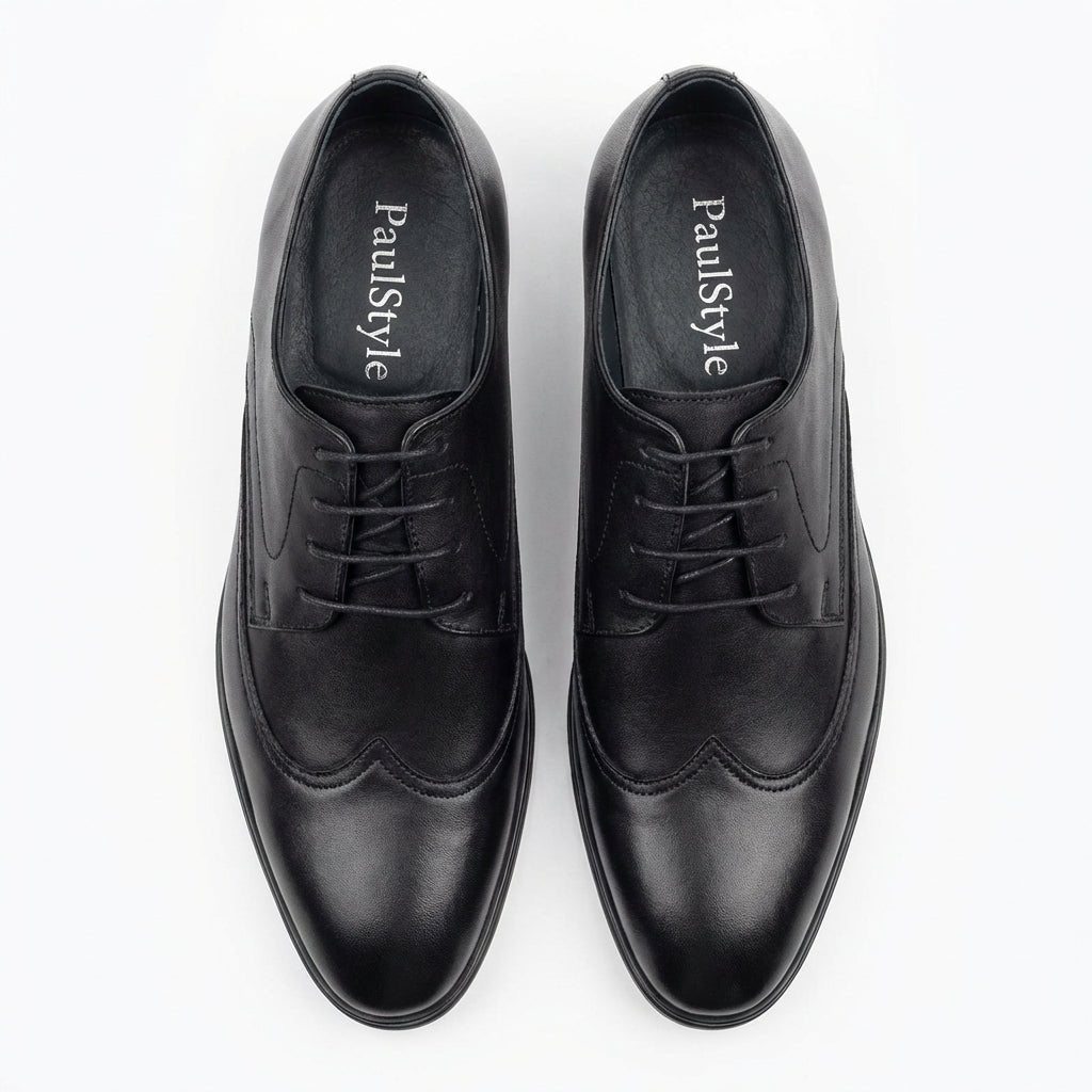 Pantofi eleganti barbati din piele naturală, A - 997, negru - Paul Style