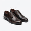 Men's elegant shoes made of genuine leather, A-997, dark brown 