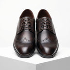 Pantofi eleganti barbati din piele naturală ,A - 997,maro - inchis - Paul Style