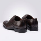 Pantofi eleganti barbati din piele naturală ,A - 997,maro - inchis - Paul Style