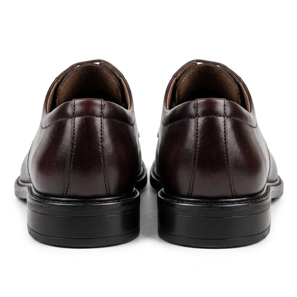 Pantofi eleganti barbati din piele naturală, A185-3, maro-milenium - Paul Style