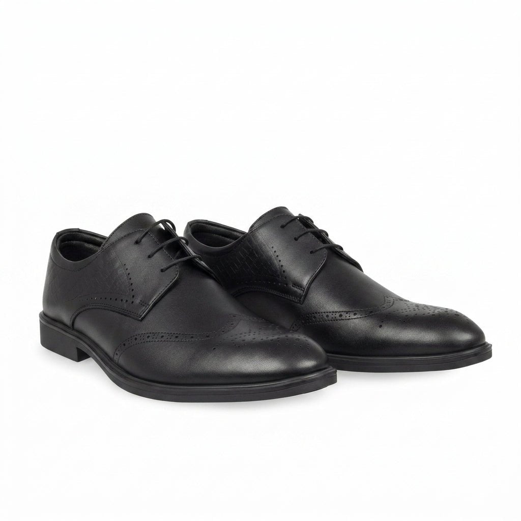 Pantofi eleganti barbati din piele naturală, M-4063, negru - Paul Style