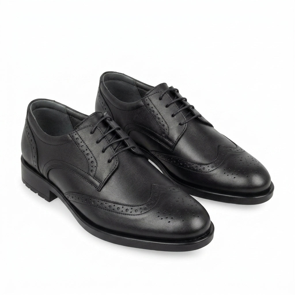 Pantofi eleganti barbati din piele naturală, M-61063, negru - Paul Style