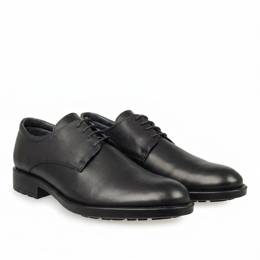 Pantofi eleganti barbati din piele naturală, M - 8300, negru - Paul Style