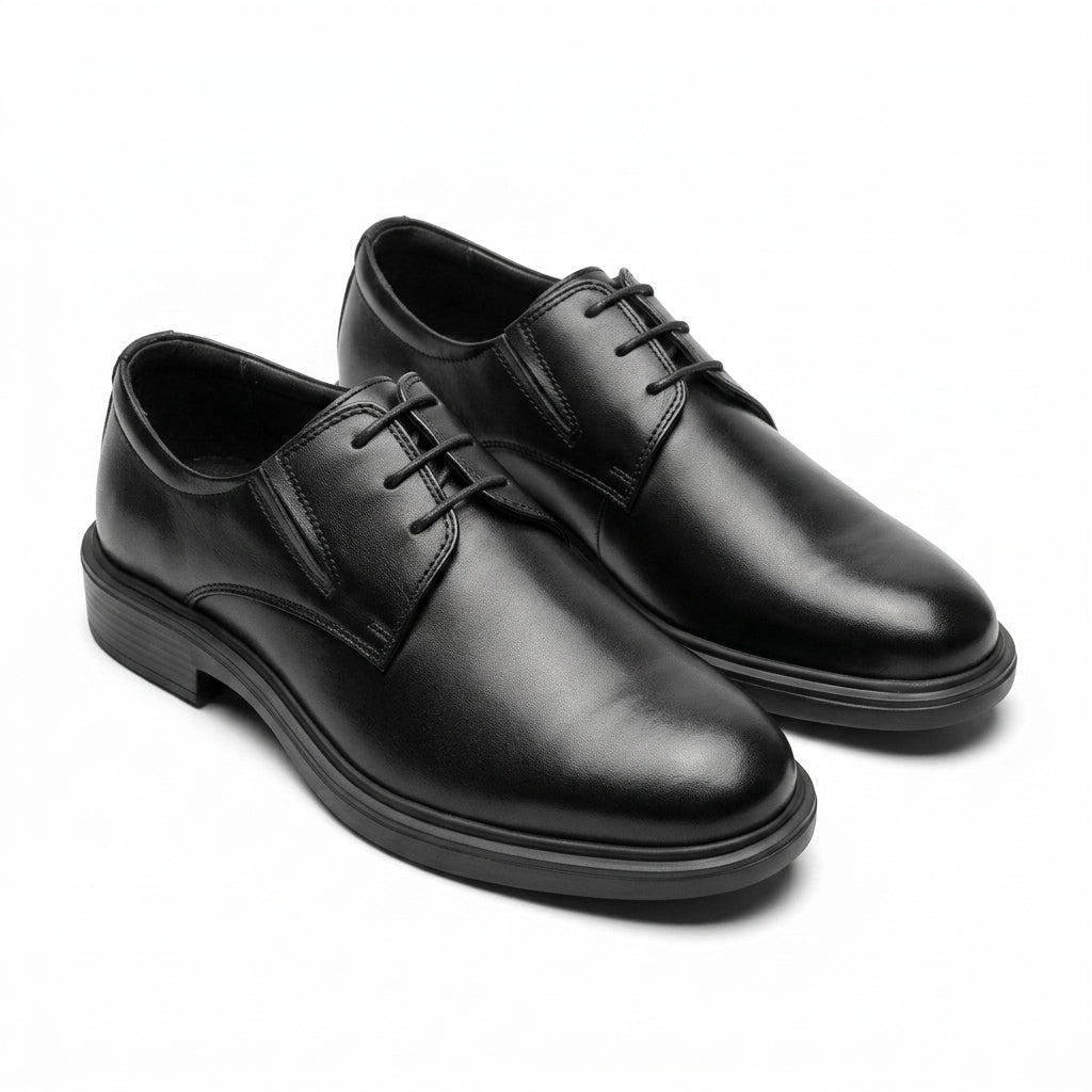 Pantofi eleganti barbati din piele naturală, M-8301, negru - Paul Style