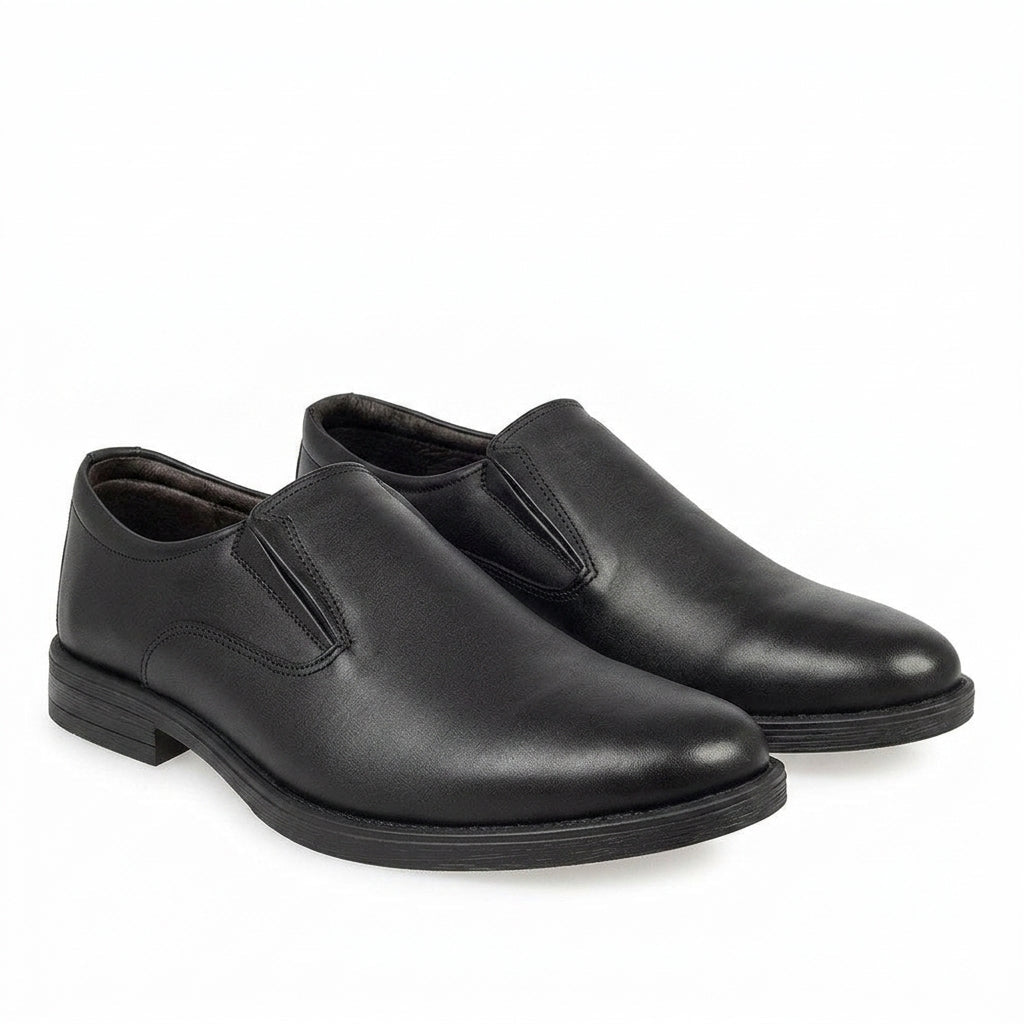 Pantofi eleganti barbati din piele naturală, M - 8302, negru - Paul Style