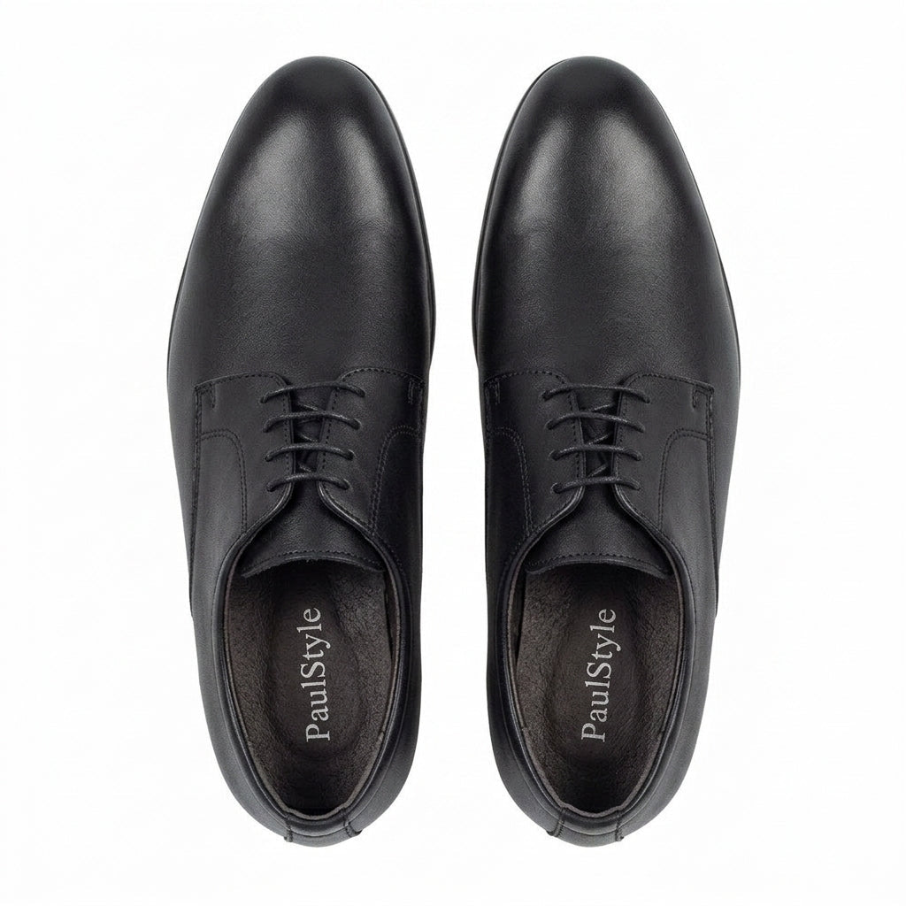 Pantofi eleganti barbati din piele naturală, M - 8304, negru - Paul Style